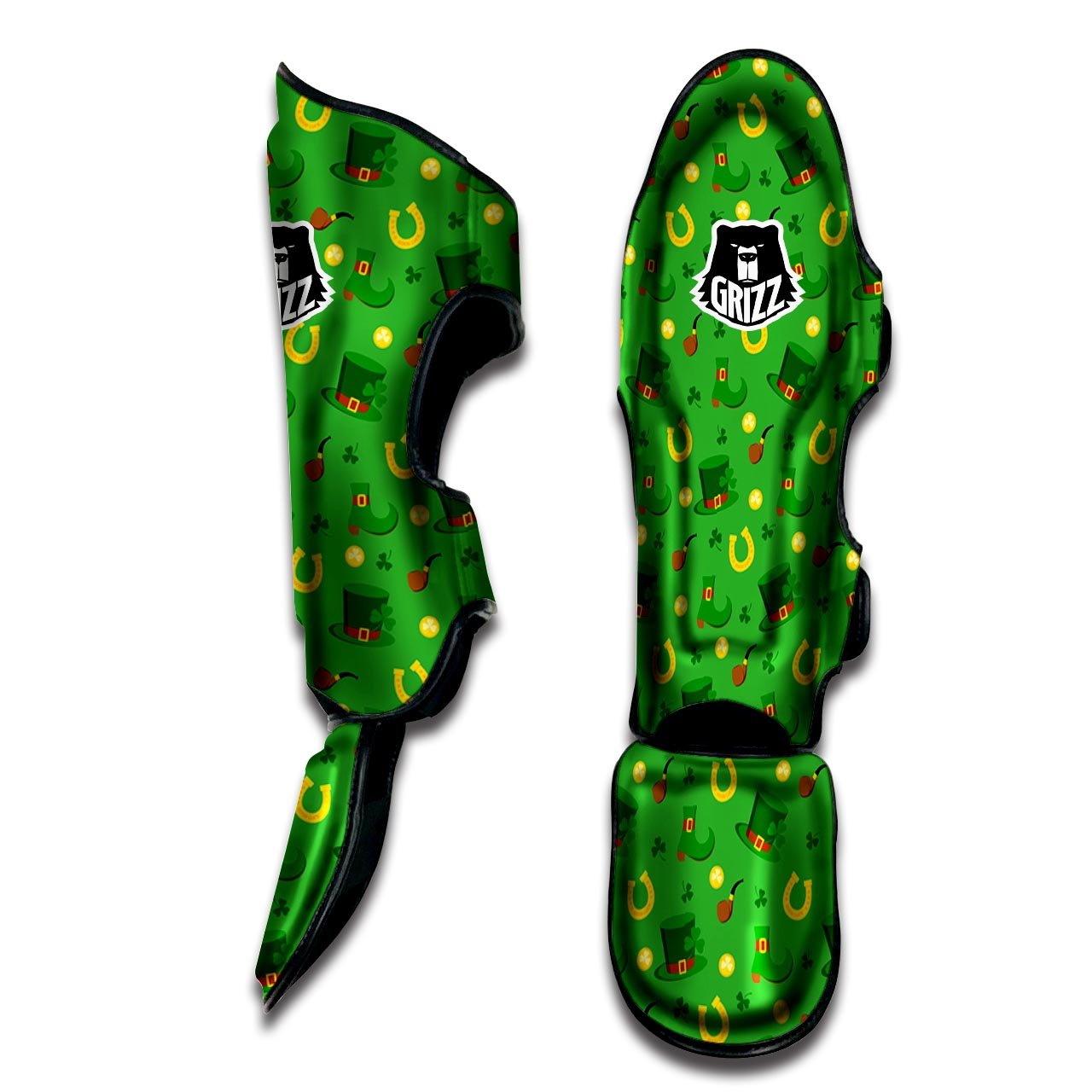 Celebration Saint Patrick's Day Print Pattern Muay Thai Shin Guards-grizzshop