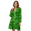 Celebration Saint Patrick's Day Print Pattern Women's Robe-grizzshop