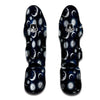 Celestial Blue And White Print Pattern Muay Thai Shin Guards-grizzshop