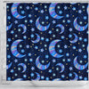 Celestial Pattern Print Bathroom Shower Curtain-grizzshop