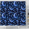 Celestial Pattern Print Bathroom Shower Curtain-grizzshop