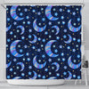 Celestial Pattern Print Bathroom Shower Curtain-grizzshop