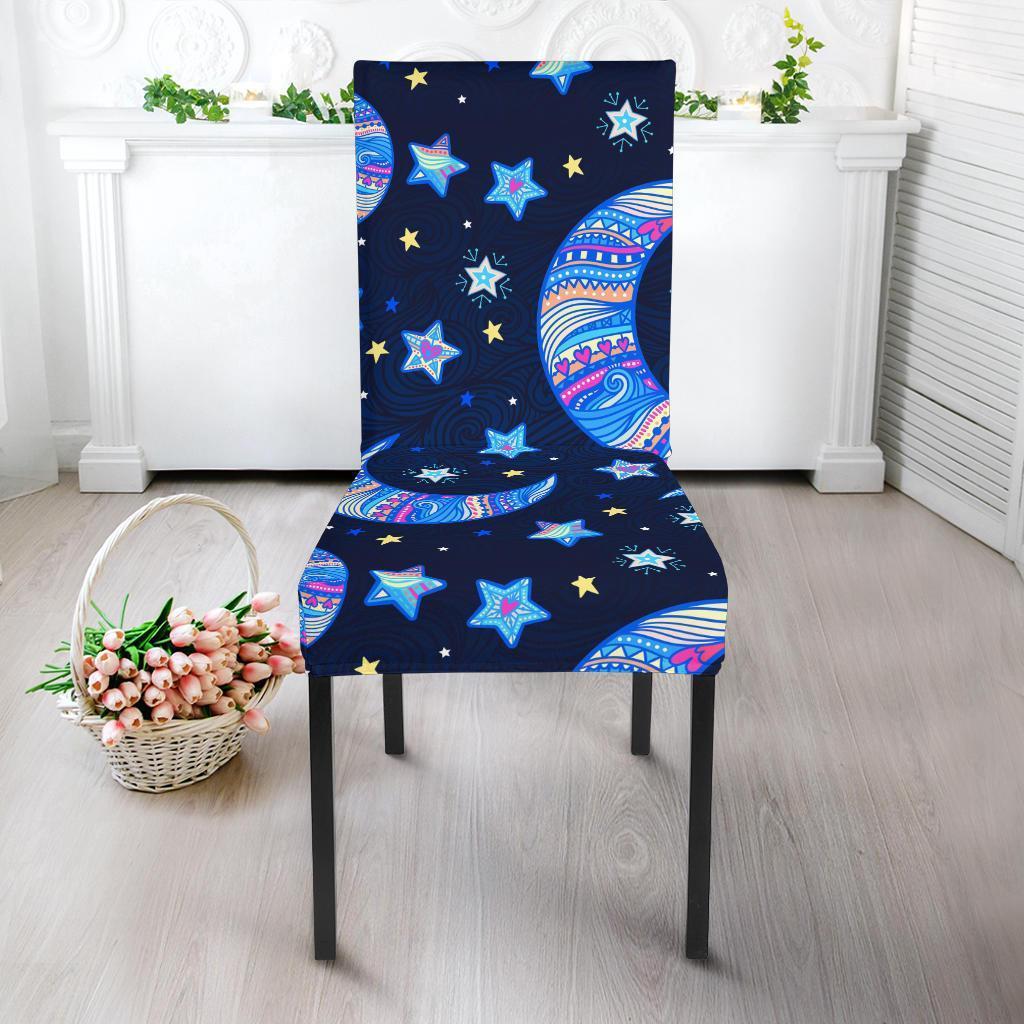 Celestial Pattern Print Chair Cover-grizzshop