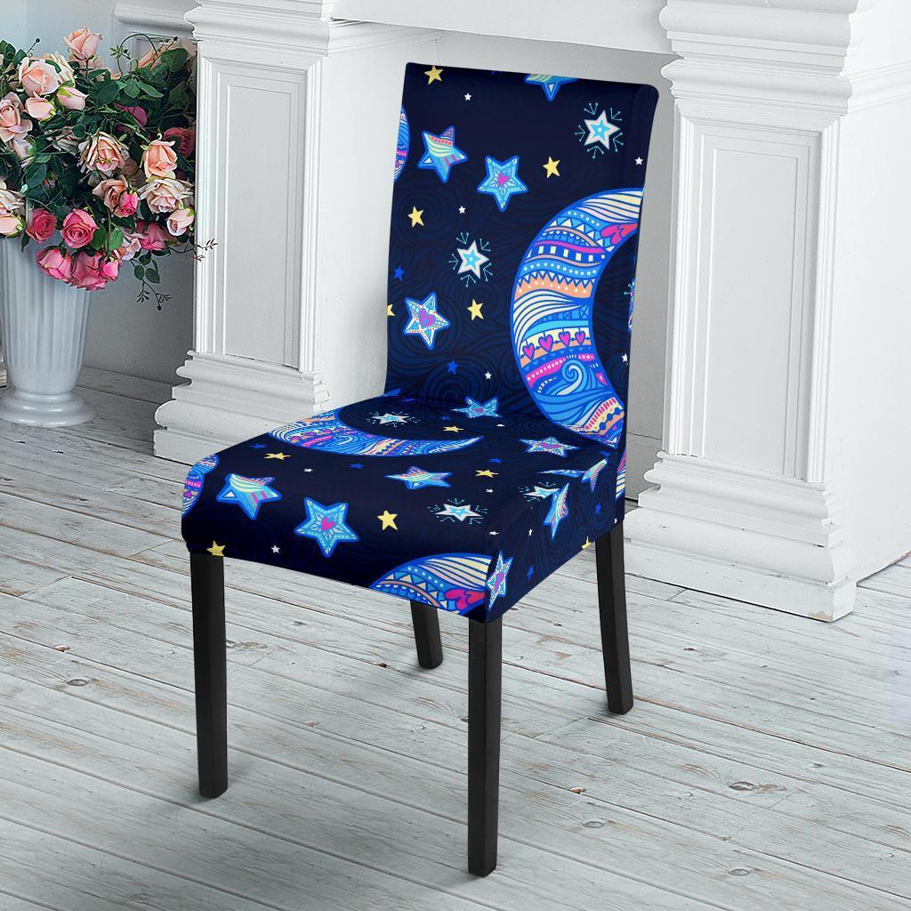 Celestial Pattern Print Chair Cover-grizzshop