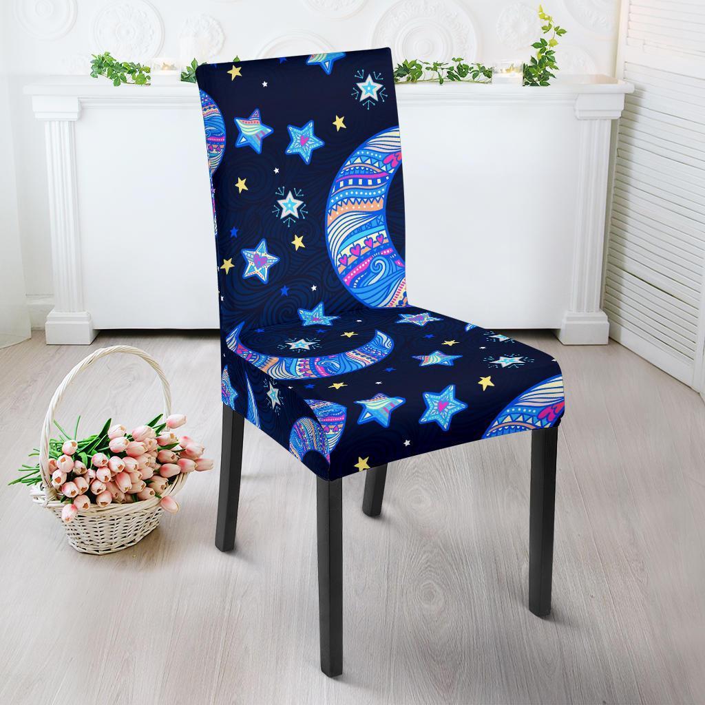 Celestial Pattern Print Chair Cover-grizzshop