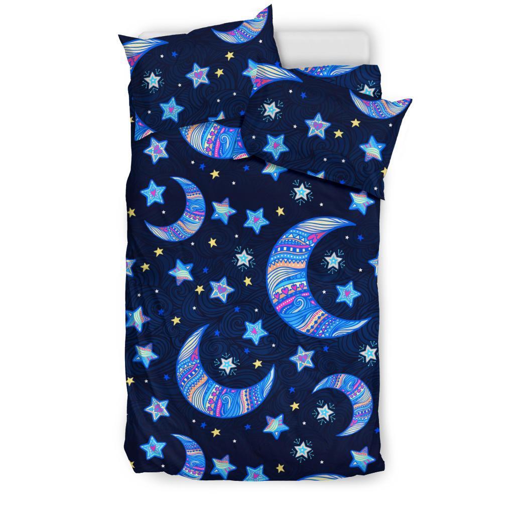 Celestial Pattern Print Duvet Cover Bedding Set-grizzshop