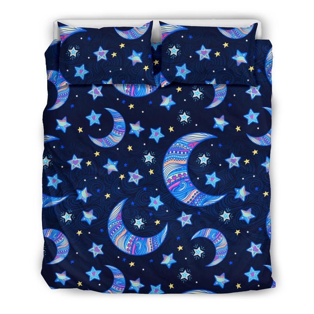 Celestial Pattern Print Duvet Cover Bedding Set-grizzshop