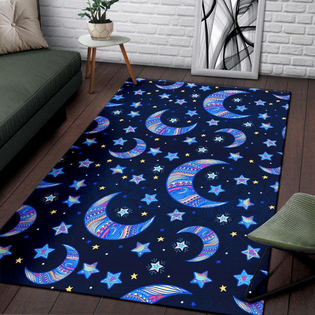 Celestial Pattern Print Floor Mat-grizzshop