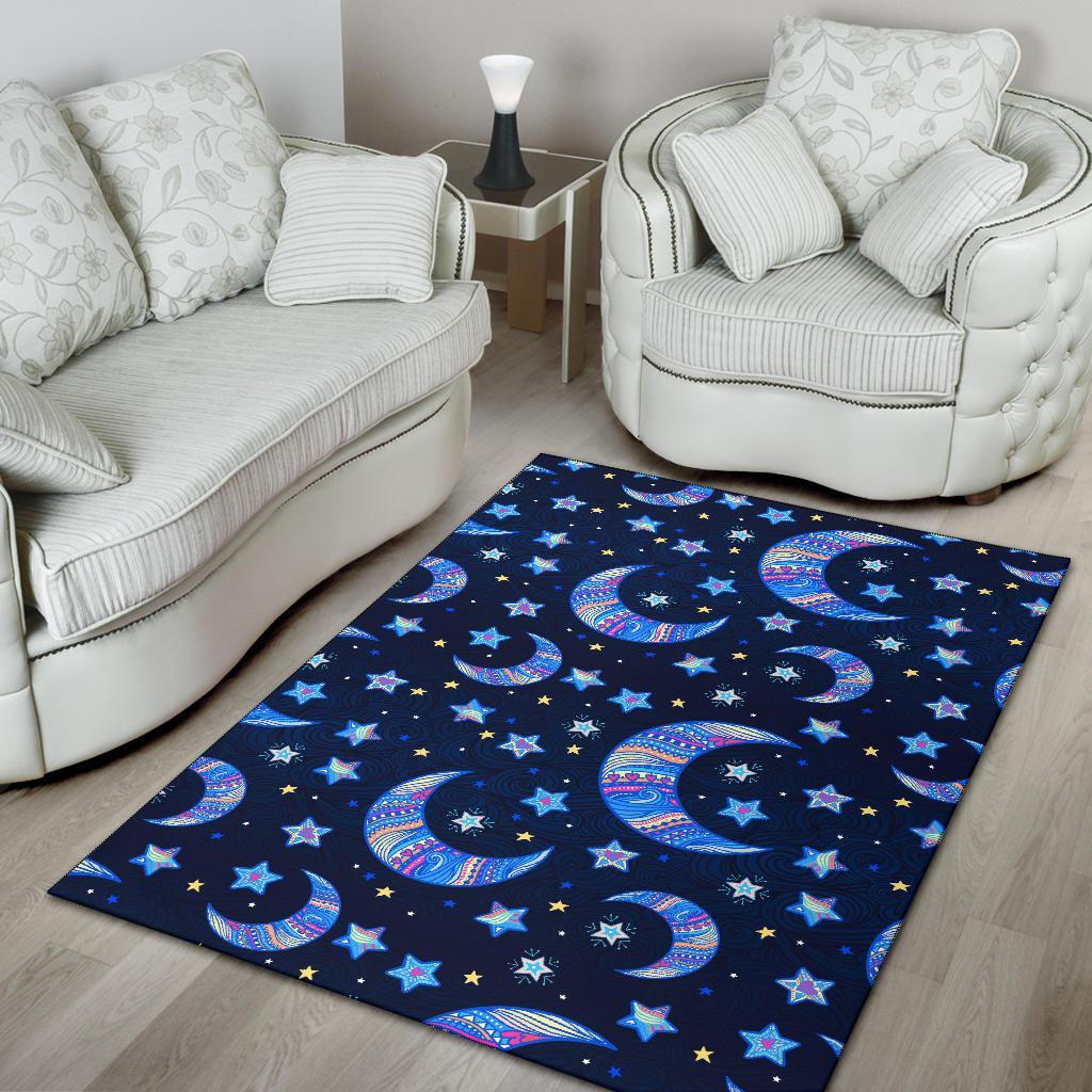 Celestial Pattern Print Floor Mat-grizzshop