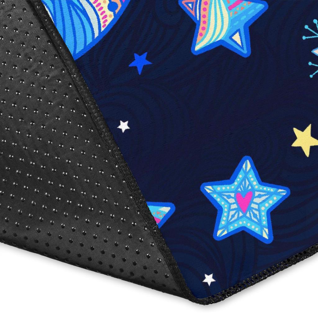 Celestial Pattern Print Floor Mat-grizzshop