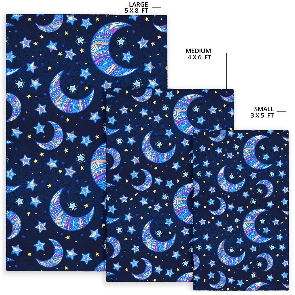 Celestial Pattern Print Floor Mat-grizzshop