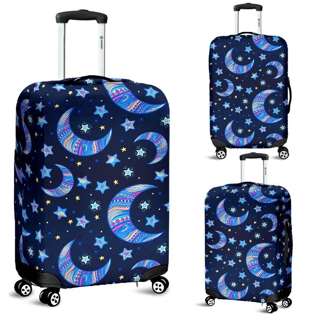 Celestial Pattern Print Luggage Cover Protector-grizzshop