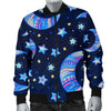 Celestial Pattern Print Men's Bomber Jacket-grizzshop