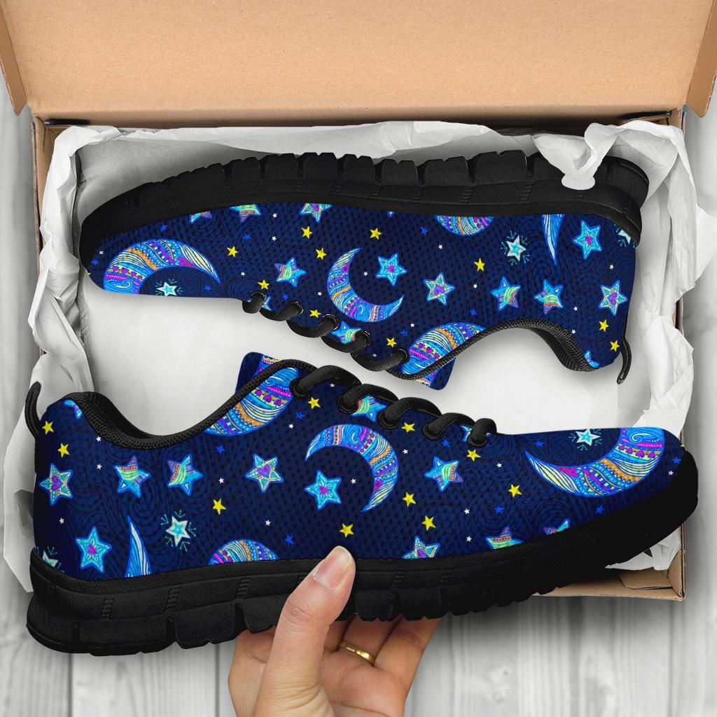 Celestial Pattern Print Sneaker Shoes For Men Women-grizzshop