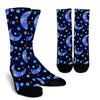 Celestial Pattern Print Unisex Crew Socks-grizzshop