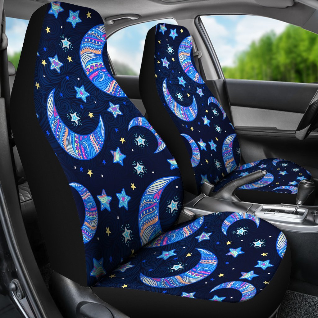 Celestial Pattern Print Universal Fit Car Seat Covers-grizzshop