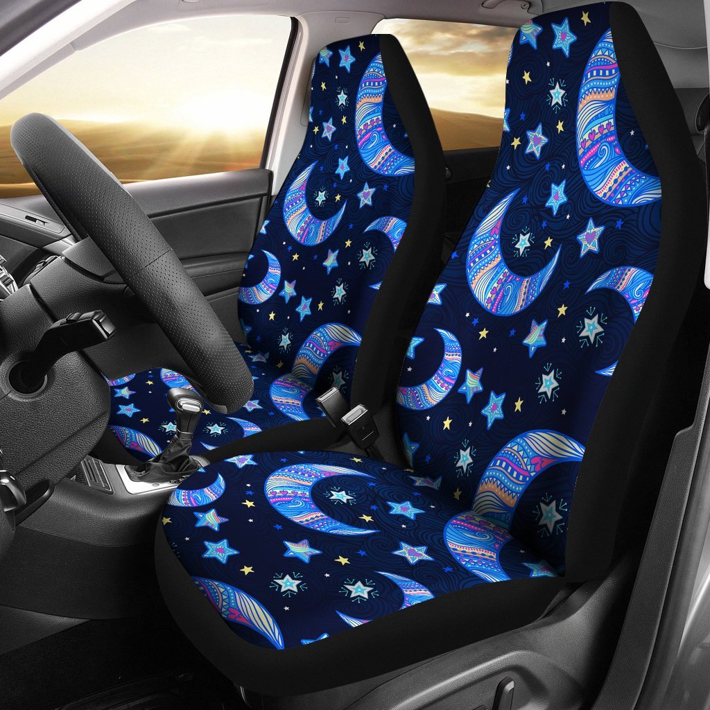 Celestial Pattern Print Universal Fit Car Seat Covers-grizzshop