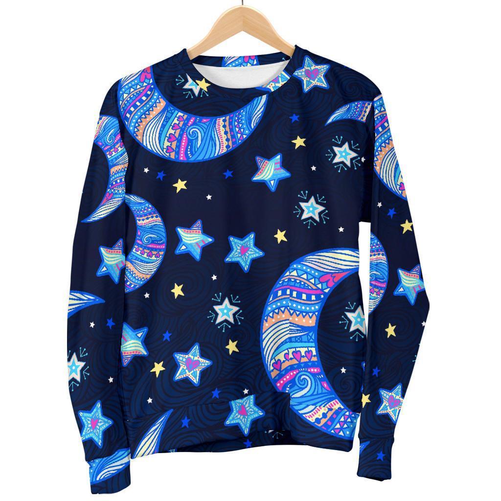 Celestial Pattern Print Women's Sweatshirt-grizzshop