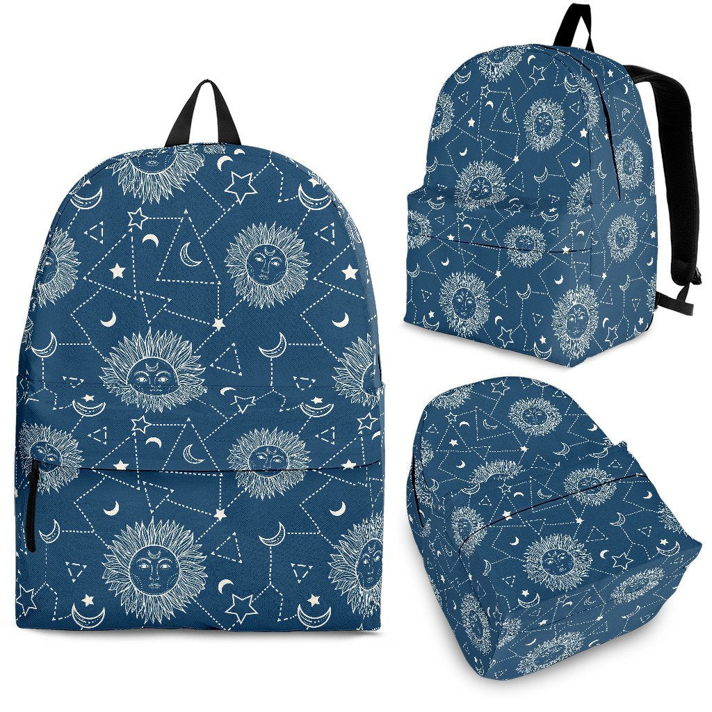 Celestial Print Pattern Backpack-grizzshop