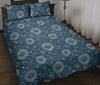 Celestial Print Pattern Bed Set Quilt-grizzshop