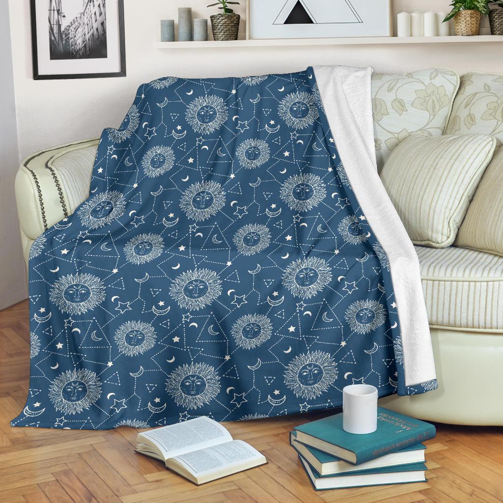 Celestial Print Pattern Blanket-grizzshop