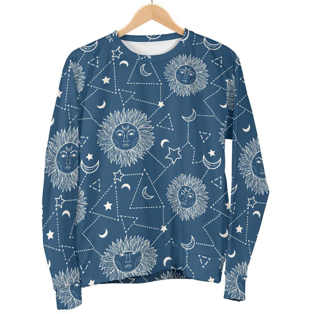 Celestial Print Pattern Women's Sweatshirt-grizzshop