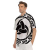 Celtic Endless Knot Symbols Print Men's Short Sleeve Shirts-grizzshop