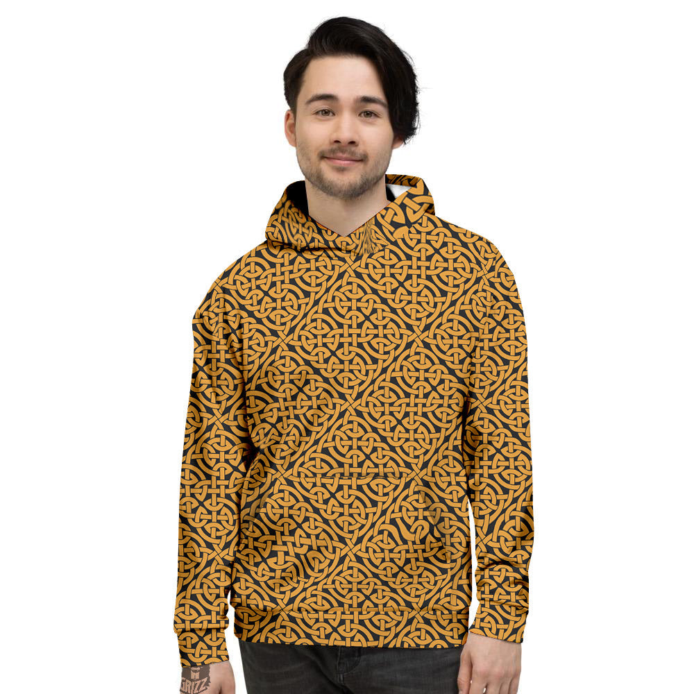 Celtic Knot Print Pattern Men's Hoodie-grizzshop