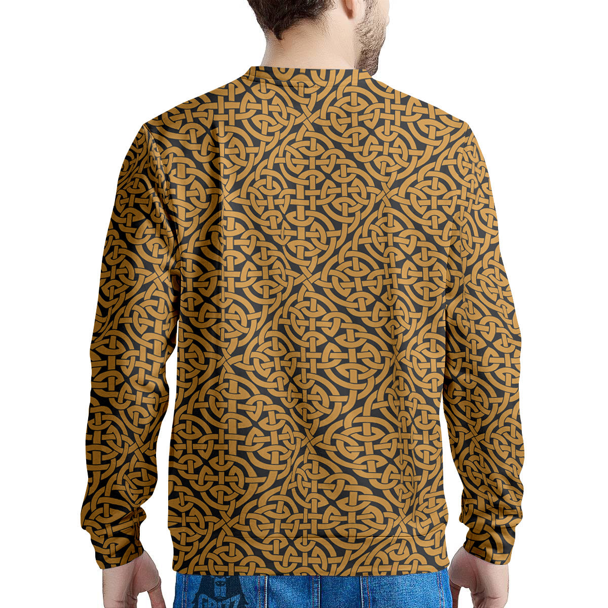 Celtic Knot Print Pattern Men's Sweatshirt-grizzshop