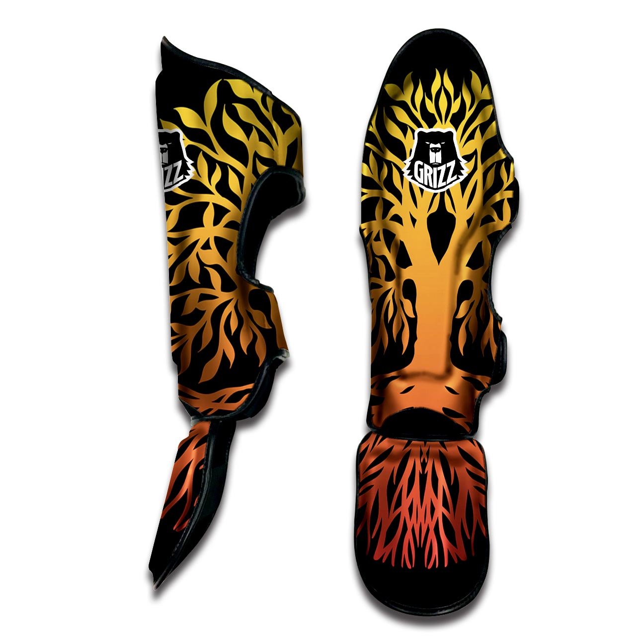 Celtic Symbol Tree Of Life Print Muay Thai Shin Guards-grizzshop