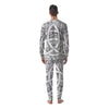 Celtic Trinity Knot White Symbol Print Men's Pajamas-grizzshop