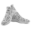 Celtic Trinity Knot White Symbol Print White Athletic Shoes-grizzshop