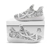 Celtic Trinity Knot White Symbol Print White Athletic Shoes-grizzshop