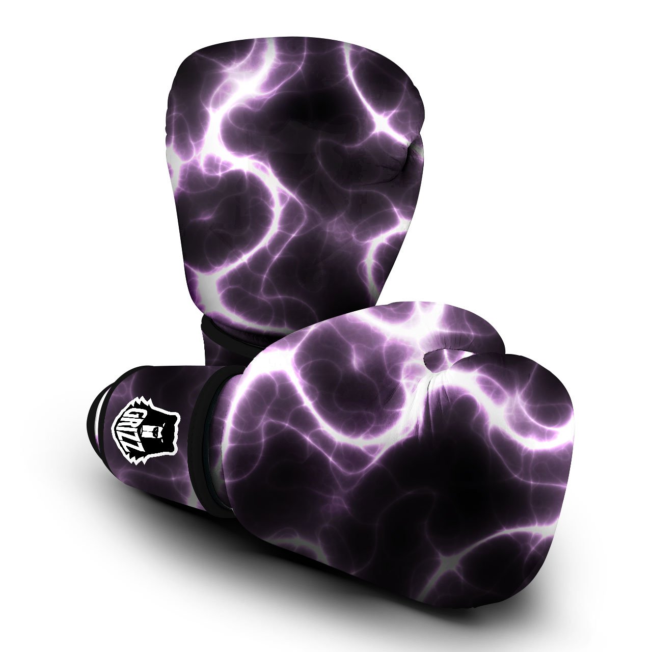 Chain Lightning Print Boxing Gloves-grizzshop