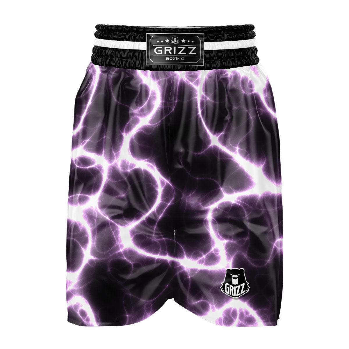Chain Lightning Print Boxing Shorts-grizzshop