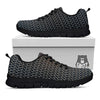 Chainmail Metal Print Pattern Black Sneaker-grizzshop