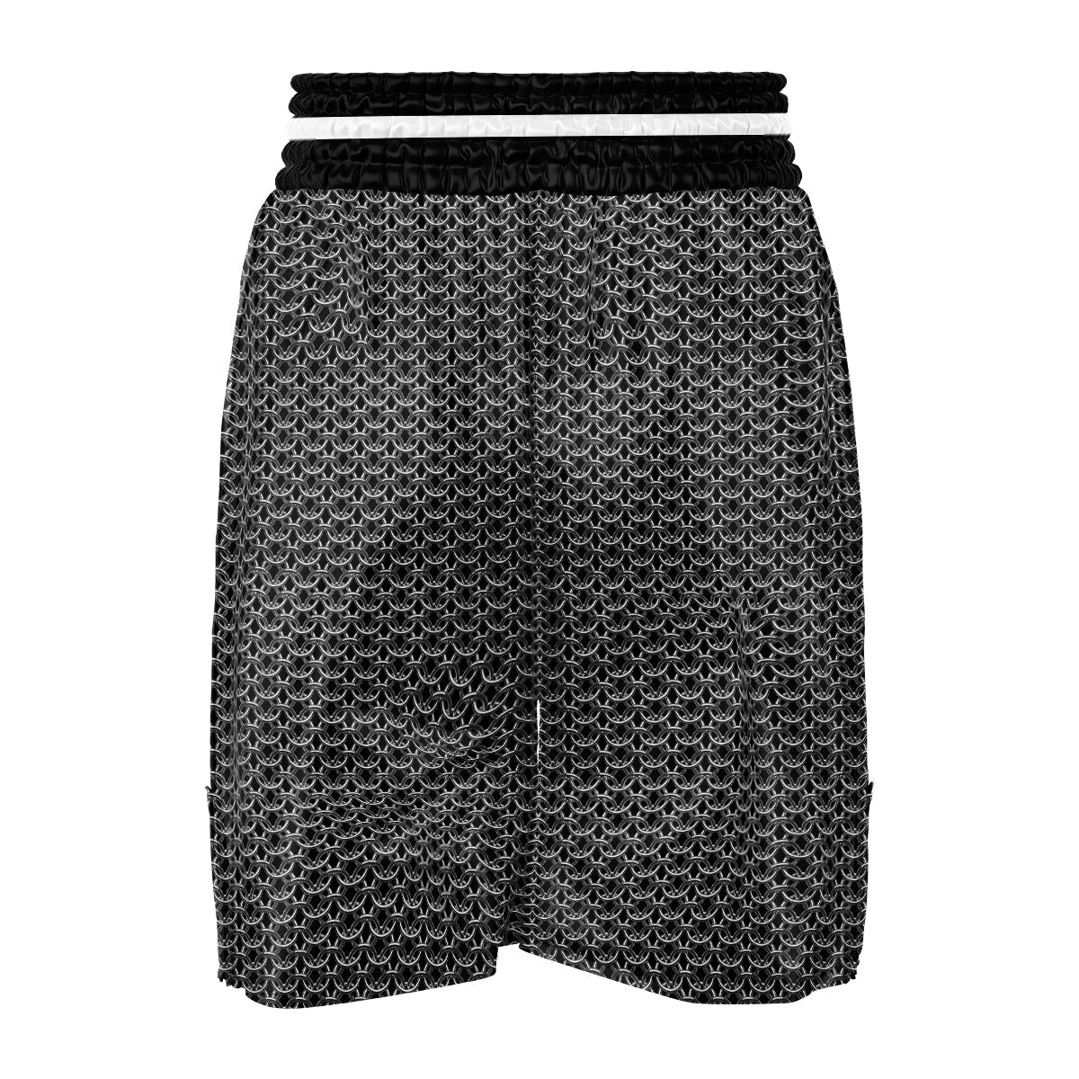 Chainmail Ring Print Boxing Shorts-grizzshop