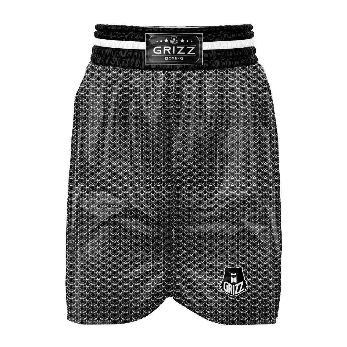 Chainmail Ring Print Boxing Shorts-grizzshop