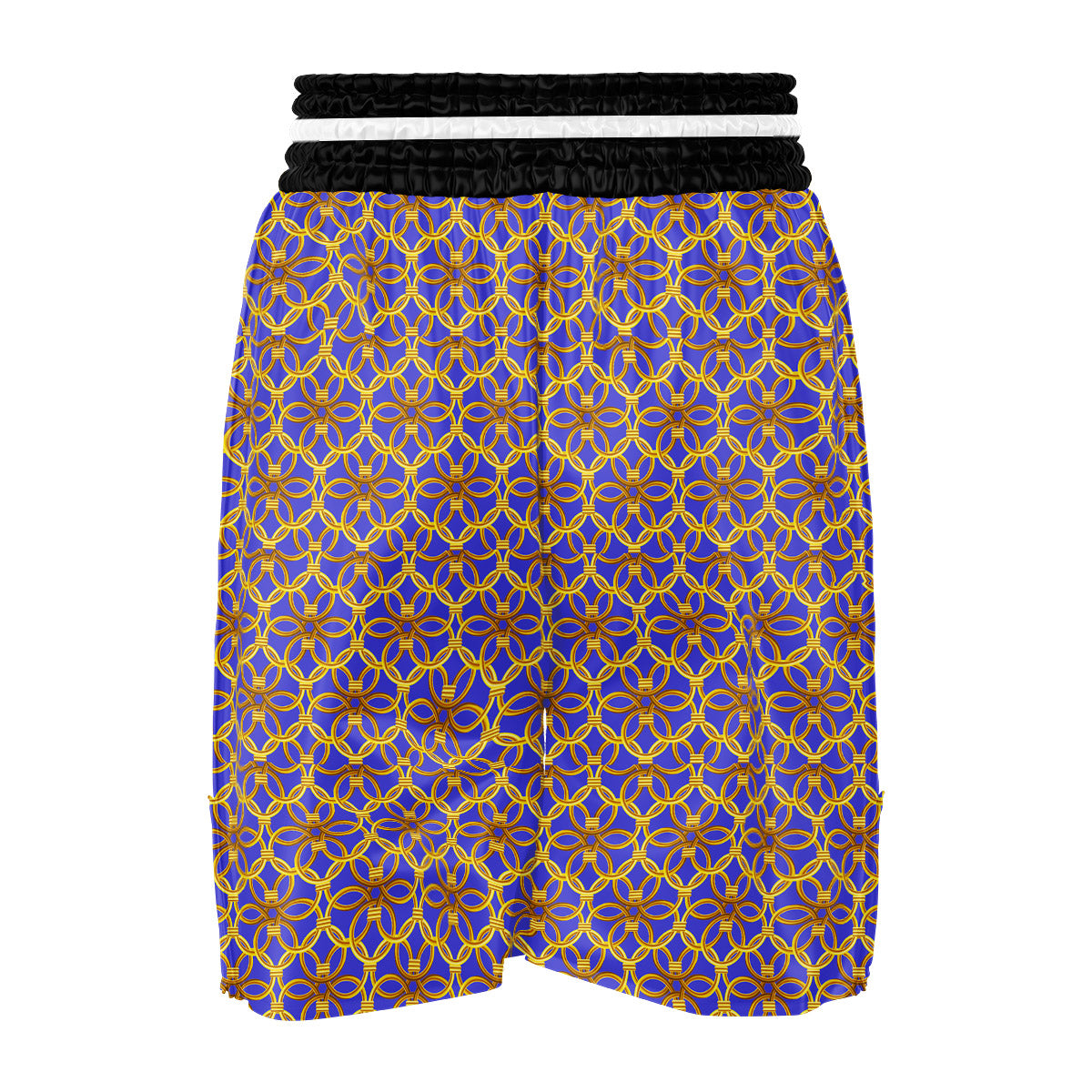 Chainmail Ring Print Pattern Boxing Shorts-grizzshop