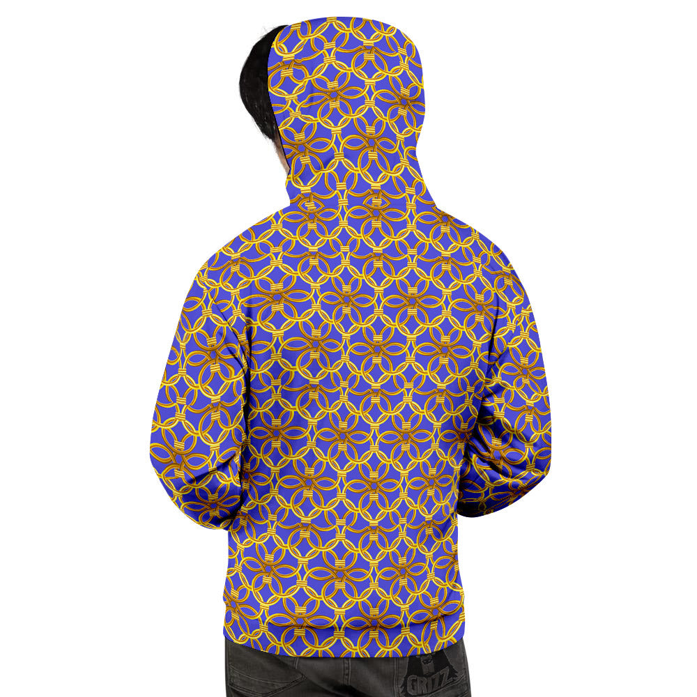 Chainmail Ring Print Pattern Men's Hoodie-grizzshop