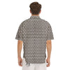 Chainmail Texture Print Men's Short Sleeve Shirts-grizzshop