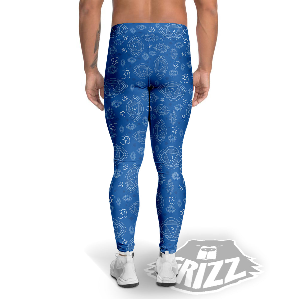 Chakra Ajna Print Pattern Men's Leggings-grizzshop