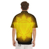 Chakra Manipura Mandala Print Men's Short Sleeve Shirts-grizzshop