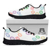 Chakra Manipura Print Pattern Black Sneaker-grizzshop