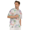 Chakra Manipura Print Pattern Men's Short Sleeve Shirts-grizzshop