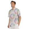 Chakra Manipura Print Pattern Men's Short Sleeve Shirts-grizzshop