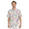 Chakra Manipura Print Pattern Men's Short Sleeve Shirts-grizzshop