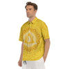 Chakra Manipura Symbol Print Men's Short Sleeve Shirts-grizzshop