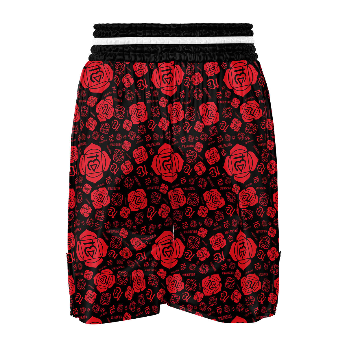 Chakra Muladhara Chakra Pattern Boxing Shorts-grizzshop