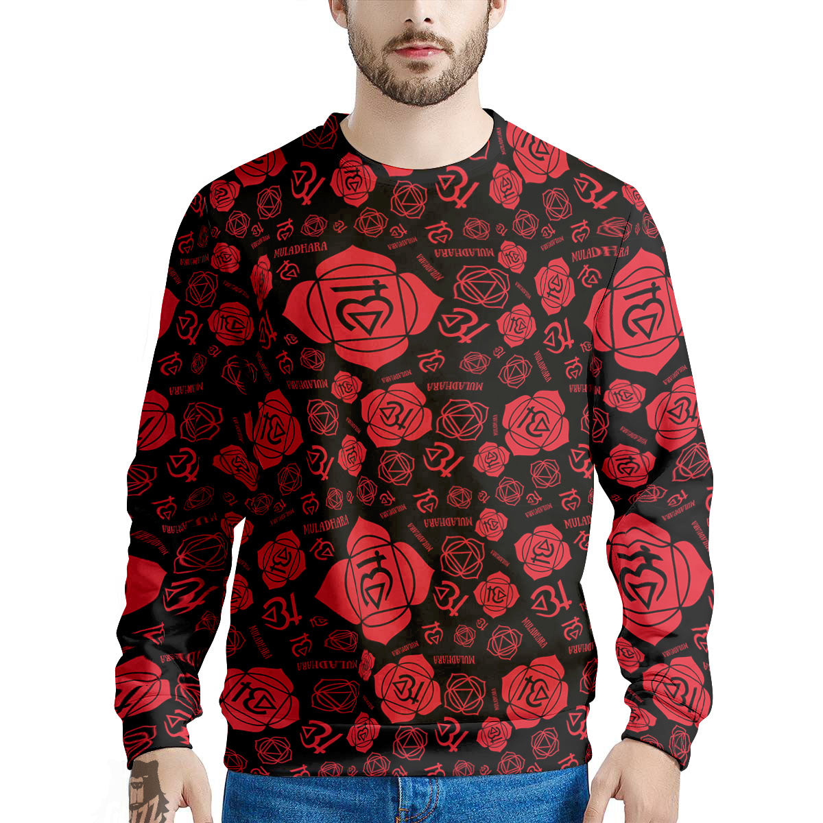 Chakra Muladhara Chakra Pattern Men's Sweatshirt-grizzshop